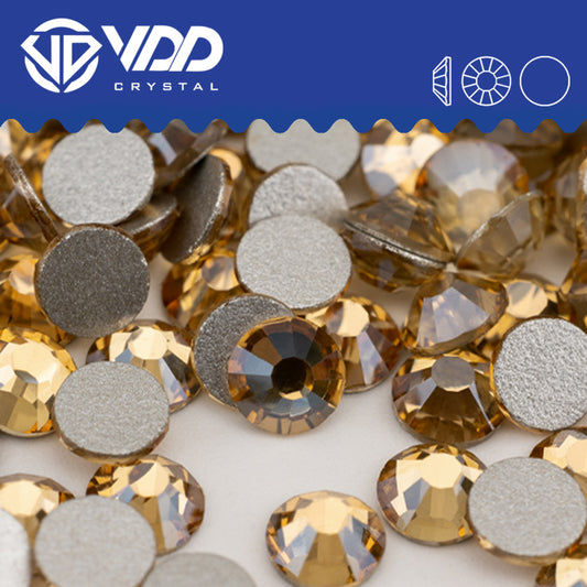 VDD 058 Golden Shadow Non-hotfix Rhinestones High Quality Glass Crystal Flatback Strass Stones YZ-058