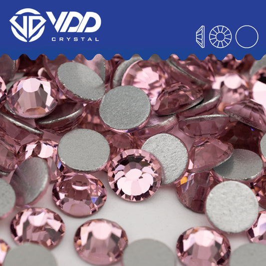 VDD 040 Light Rose Non-hotfix Rhinestones High Quality Glass Crystal Flatback Strass Stones YZ-040