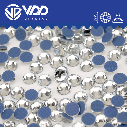 VDD 001 Crystal Hot-Fix Rhinestones High Quality Glass Crystal Flatback Strass Stones Hotfix-001