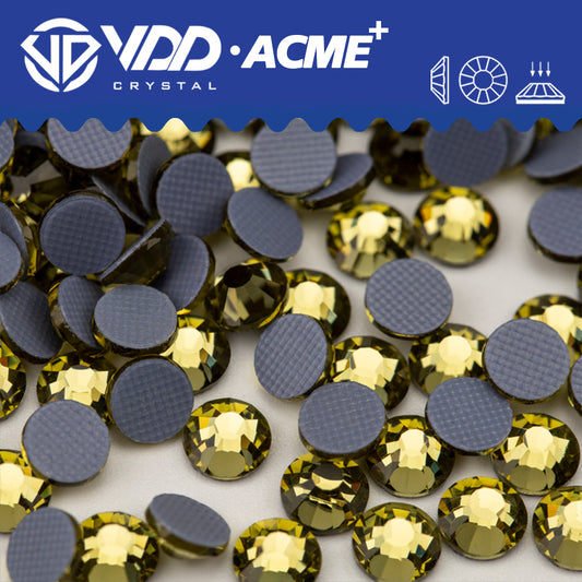 VDD 023 Khaki ACME+ Hot-Fix Rhinestones High Quality AAAAA Glass Crystal Flatback Strass Stones ACME-023