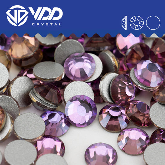 VDD 037 Angel Violet Non-hotfix Rhinestones High Quality Glass Crystal Flatback Strass Stones YZ-037