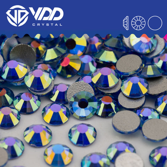 VDD  435 Glitz-Blue Non-hotfix Rhinestones High Quality Glass Crystal Flatback Strass Stones YZ-435