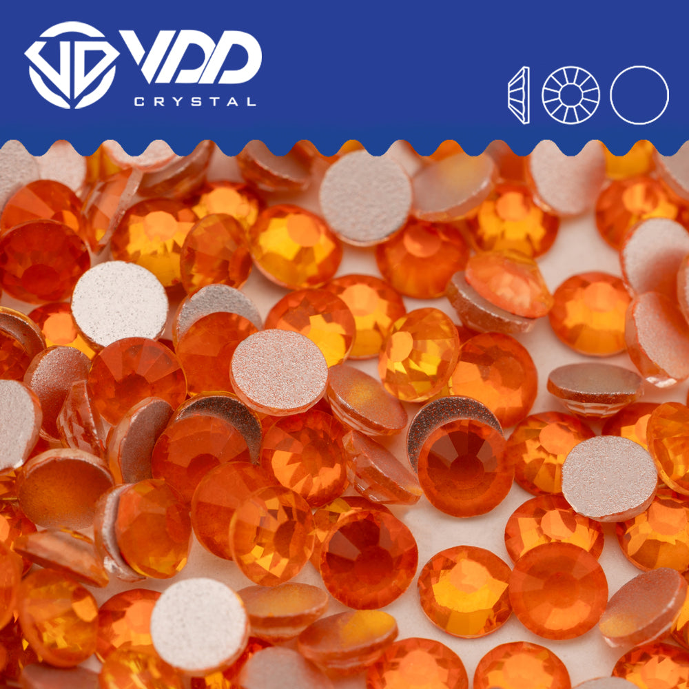 VDD 467 Blink-Orange Non-hotfix Rhinestones High Quality Glass Crystal Flatback Strass Stones YZ-467