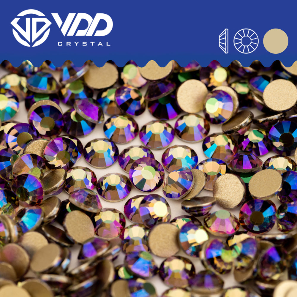 VDD  224 Ghost Dream Gold-Back Rhinestones High Quality Glass Crystal Flatback Strass Stones JD999-224
