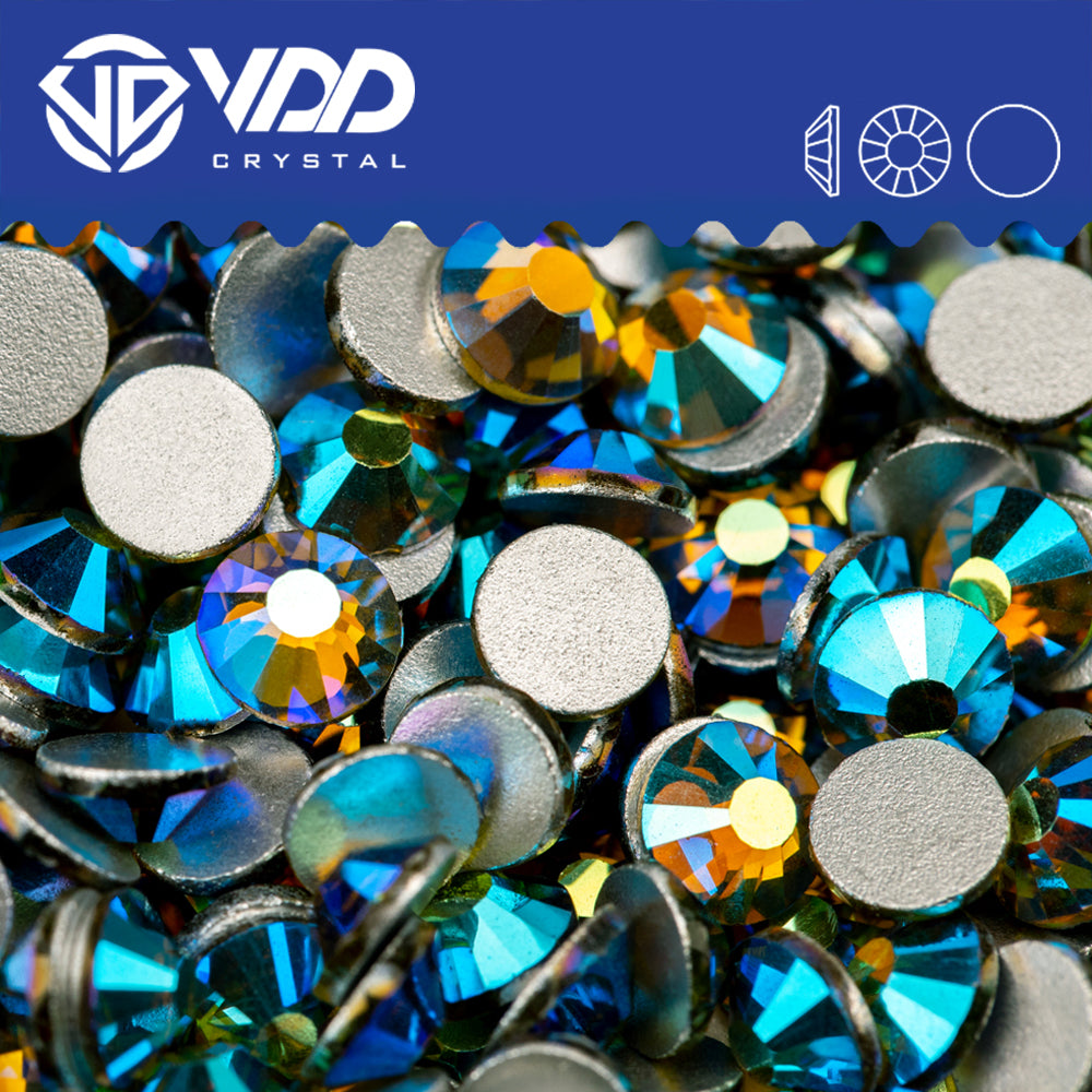 VDD 092 Olivine AB Non-hotfix Rhinestones High Quality Glass Crystal Flatback Strass Stones YZ-092