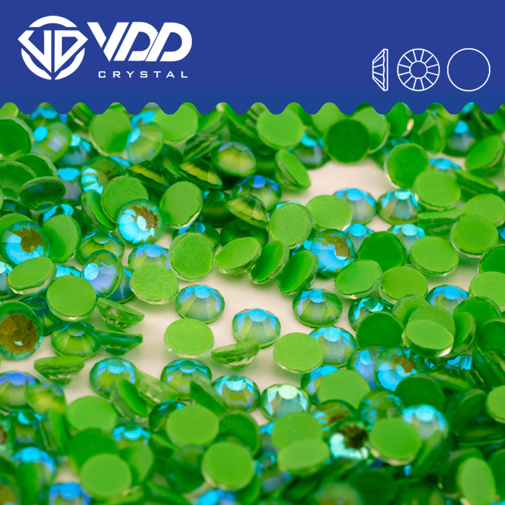 VDD 301 D Green  Non-hotfix Rhinestones High Quality Glass Crystal Flatback Strass Stones YZ-301