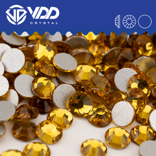 VDD 006 Topaz Non-hotfix Rhinestones High Quality Glass Crystal Flatback Strass Stones YZ-006