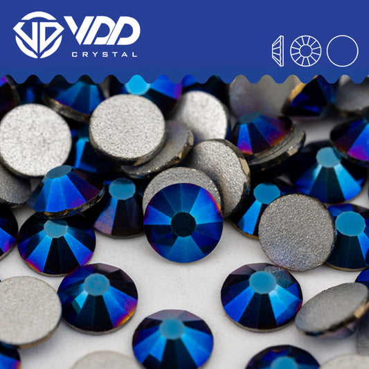 VDD  068 Metallic Blue Non-hotfix Rhinestones High Quality Glass Crystal Flatback Strass Stones YZ-068
