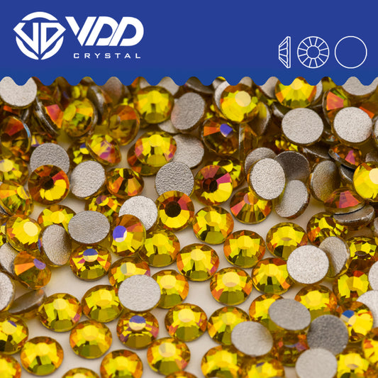 VDD 351 Magma Citrine  Non-hotfix Rhinestones High Quality Glass Crystal Flatback Strass Stones YZ-351