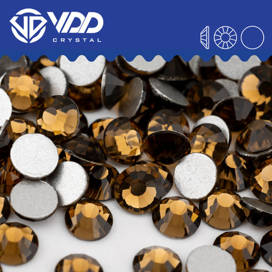 VDD 008 Smoked Topaz Non-hotfix Rhinestones High Quality Glass Crystal Flatback Strass Stones YZ-008