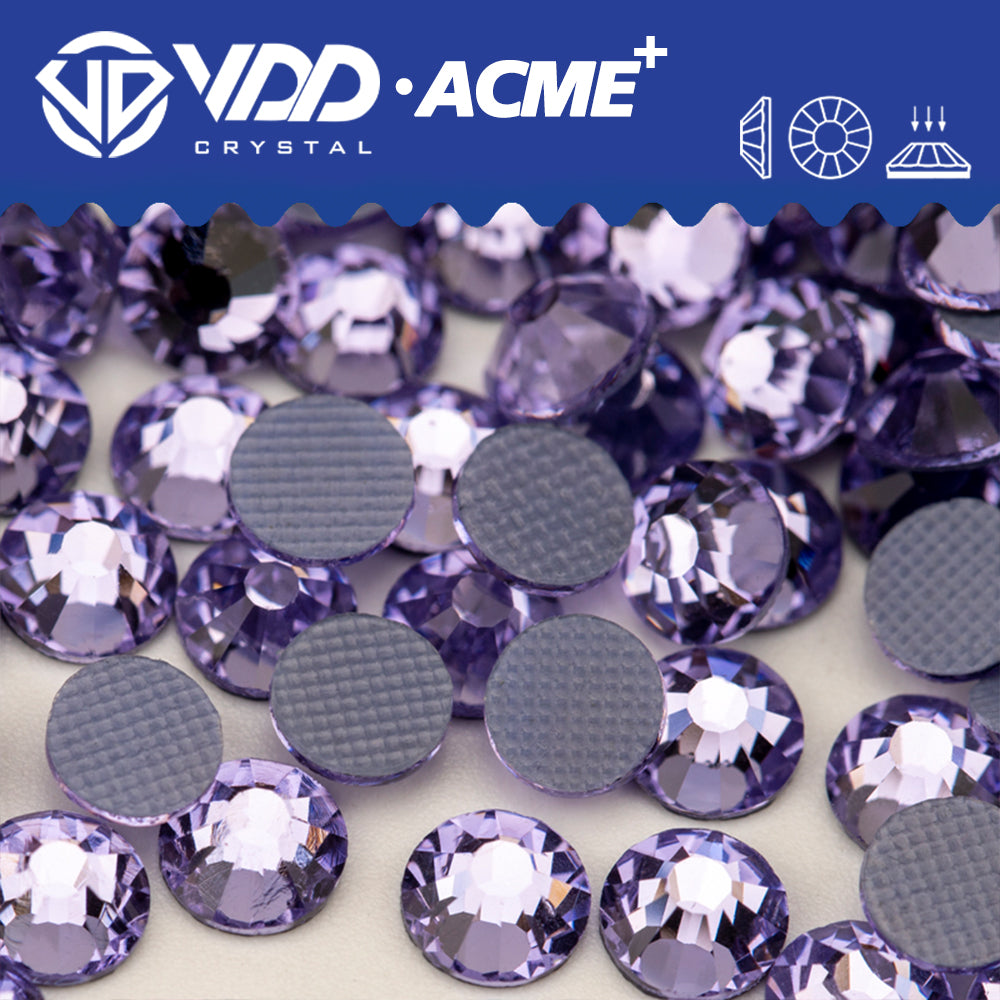 VDD 034 Violet ACME+ Hot-Fix Rhinestones High Quality AAAAA Glass Crystal Flatback Strass Stones ACME-034