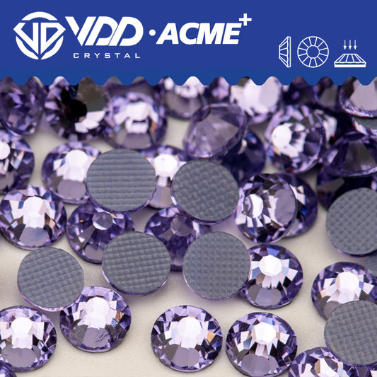 VDD 034 Violet ACME+ Hot-Fix Rhinestones High Quality AAAAA Glass Crystal Flatback Strass Stones ACME-034