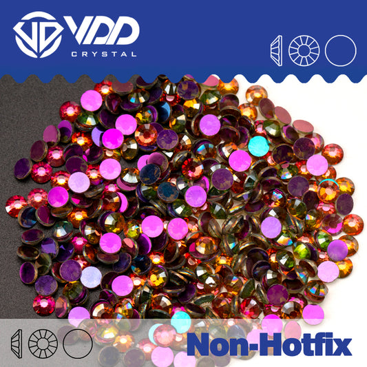 VDD 152 Rose Shine Non-hotfix Rhinestones High Quality Glass Crystal Flatback Strass Stones YZ-152