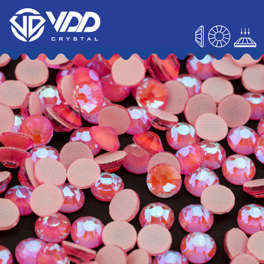 VDD 384 D.H Rose Hot-Fix Rhinestones High Quality Glass Crystal Flatback Strass Stones Hotfix-384