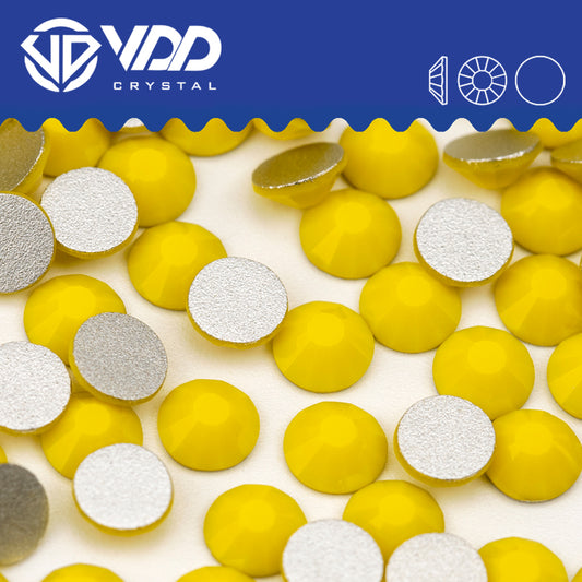 VDD 049 Chalk Yellow Non-hotfix Rhinestones High Quality Glass Crystal Flatback Strass Stones YZ-049