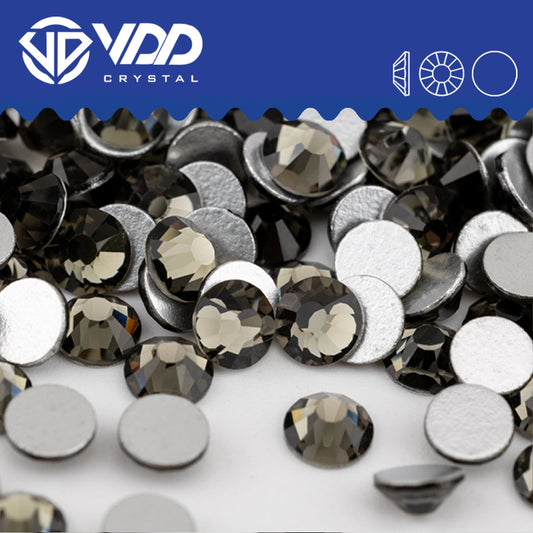 VDD 003 Black Diamond Non-hotfix Rhinestones High Quality Glass Crystal Flatback Strass Stones YZ-003