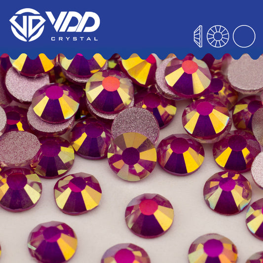 VDD 489 Gleam-Magenta Non-hotfix Rhinestones High Quality Glass Crystal Flatback Strass Stones YZ-489