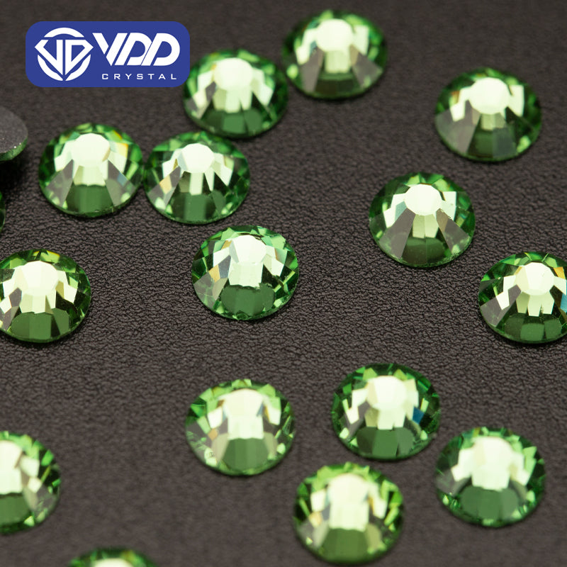 Vdd Rhinestone VDD 019 Peridot Non-hotfix Rhinestones High Quality Glass Crystal Flat ...