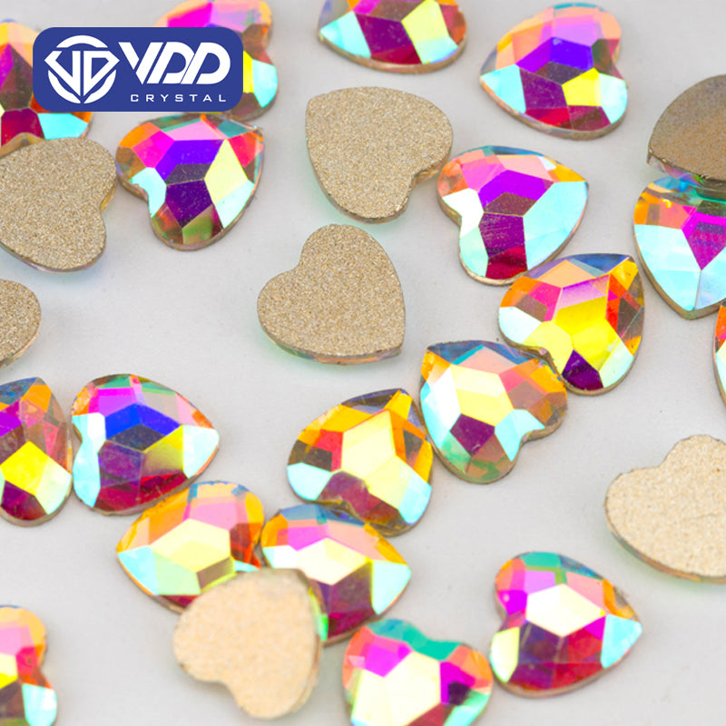 VDD 5.5x6mm - SAB38  100/500/1440Pcs Glass Shape Crystal Rhinestones Crystal AB Flatback Glitter Stones For DIY Nail Art Decorations  SAB Series