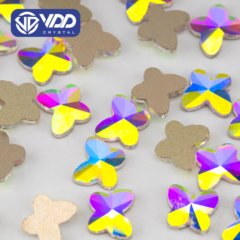 VDD 6x7mm - SAB41 100/500/1440Pcs Glass Shape Crystal Rhinestones Crystal AB Flatback Glitter Stones For DIY Nail Art Decorations  SAB Series