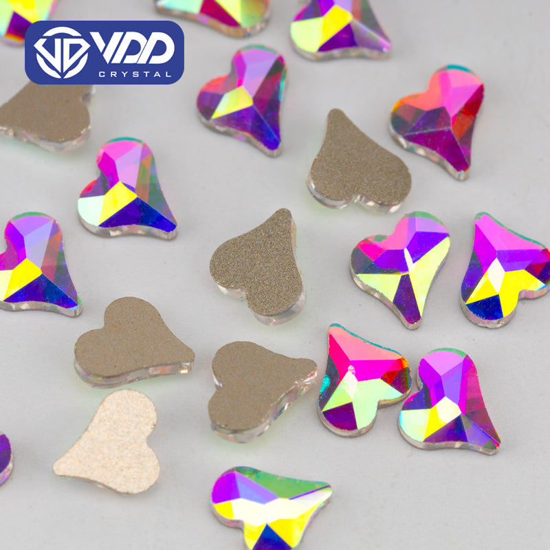VDD 6x7mm - SAB42 100/500/1440Pcs Glass Shape Crystal Rhinestones Crystal AB Flatback Glitter Stones For DIY Nail Art Decorations  SAB Series