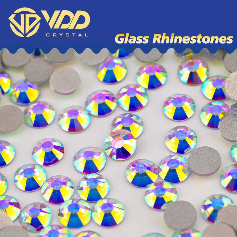 VDD 055 Crystal AB Non-hotfix Rhinestones High Quality Glass Crystal Flatback Strass Stones YZ-055