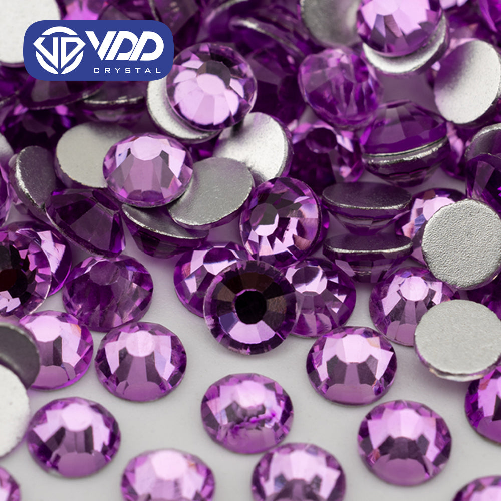 VDD 136 Lavender SS4-SS30 Non-hotfix Rhinestones High Quality Glass Crystal Flatback Strass Stones YZ-136