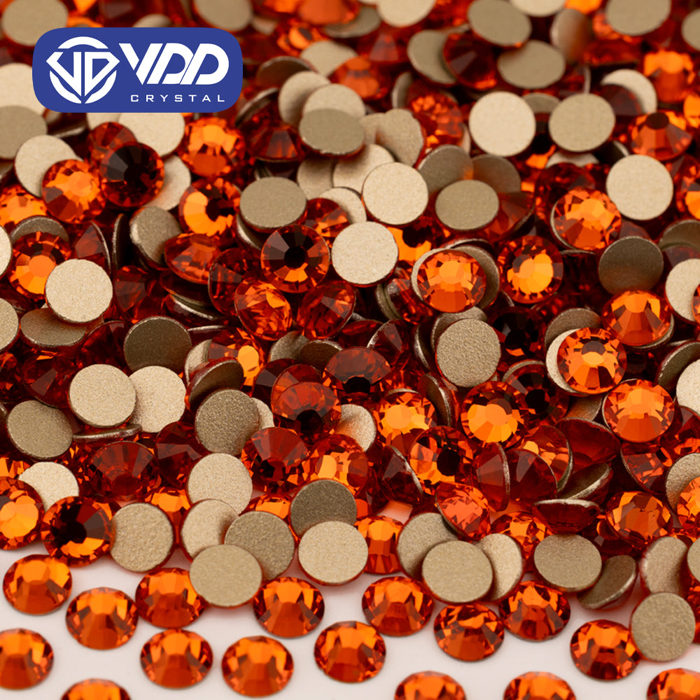 VDD 011 Hyacinth High Quality Glass Rhinestones Crystal Gold Flatback Strass Stones For Nail Art Crafts DIY Decorations