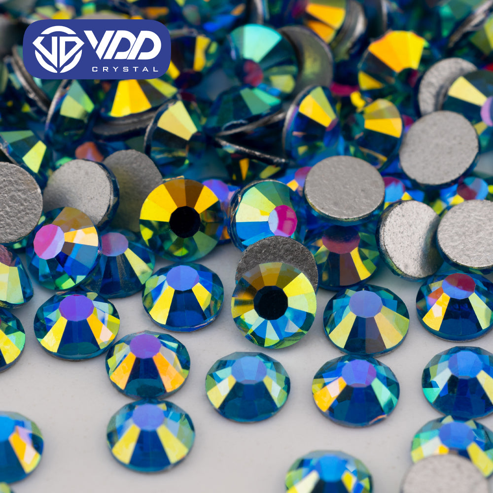 VDD 434 Glitz-Ocean SS4-SS30 High Quality Glass Rhinestones Crystal Flatback Strass Diamond Stones For DIY Nail Art Accessories