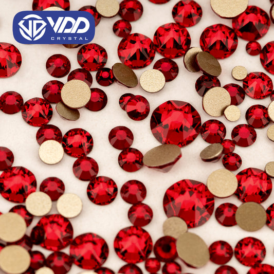 VDD 014 Garnet Wholesale Mix Size SS6-SS30 High Quality Glass 2088 Rhinestones Crystal Gold Flatback Strass Stones Nail Art DIY Decorations