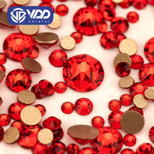 VDD 013 Siam Wholesale Mix Size SS6-SS30 High Quality Glass 2088 Rhinestones Crystal Gold Flatback Strass Stones Nail Art DIY Decorations