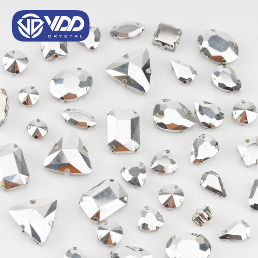 VDD  Labrador Multi Shape Mix Size Glass Sew on Rhinestones Crystal Flatback Stones For DIY Shoes Accessories