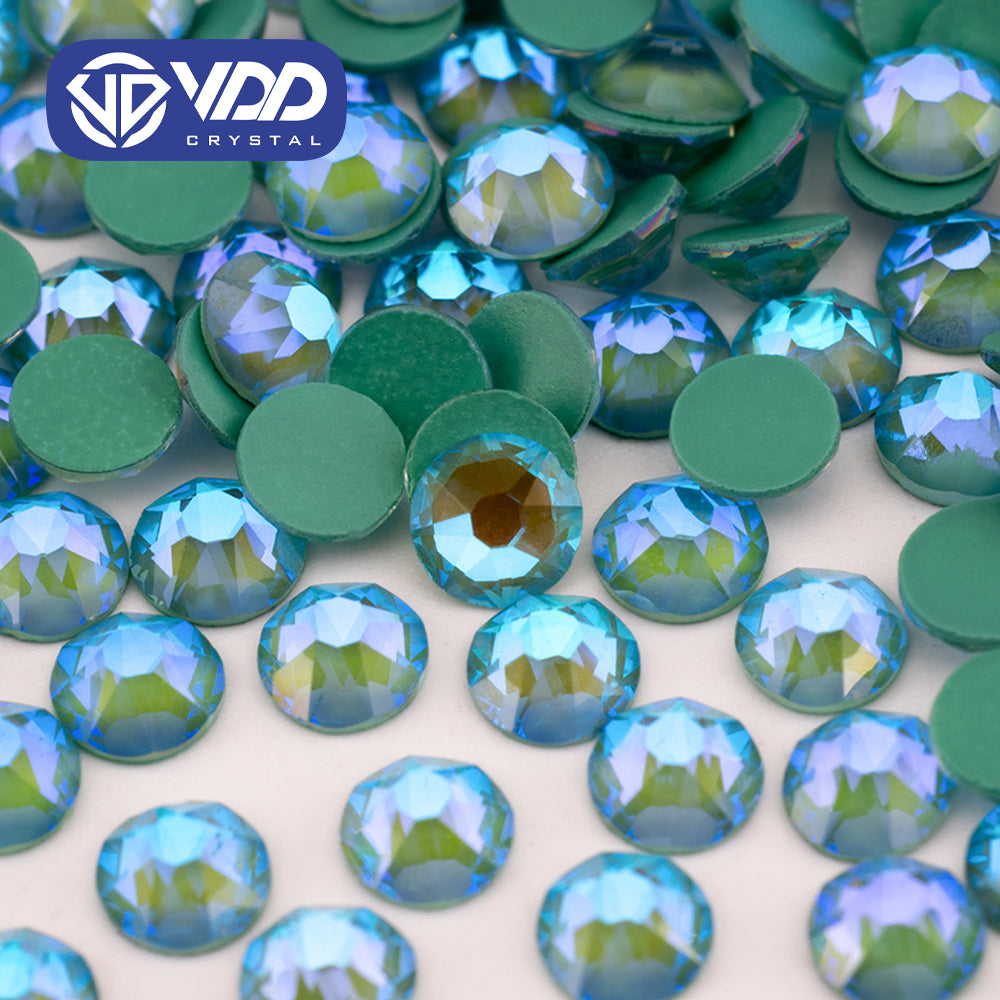 VDD 361 NOS-Turquoise  SS16-SS30 High Quality AAAAA 2088 8 Big 8 Small Rhinestone Flatback Glitter Stone Crafts Nail Art Accessories