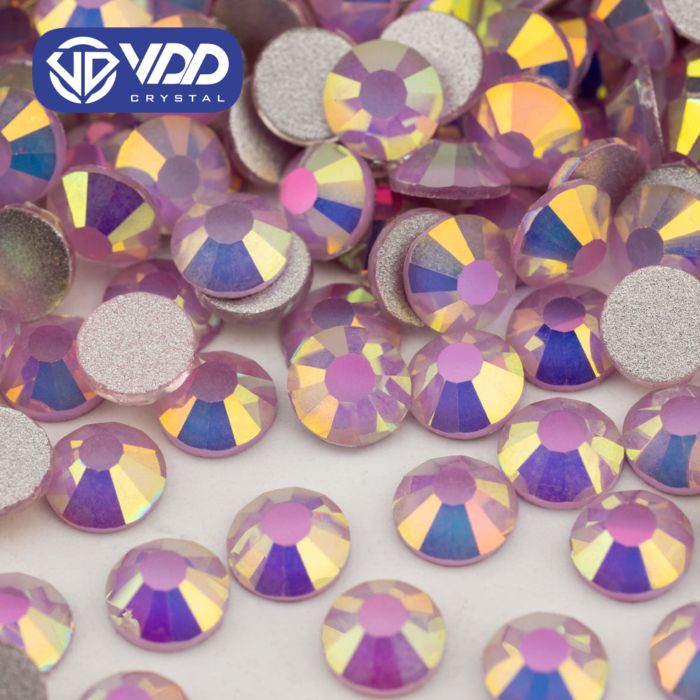 VDD 486 Gleam-Pink SS4-SS30 High Quality Glass Rhinestones Crystal Flatback Strass Bright Stones For DIY Nail Art Accessories