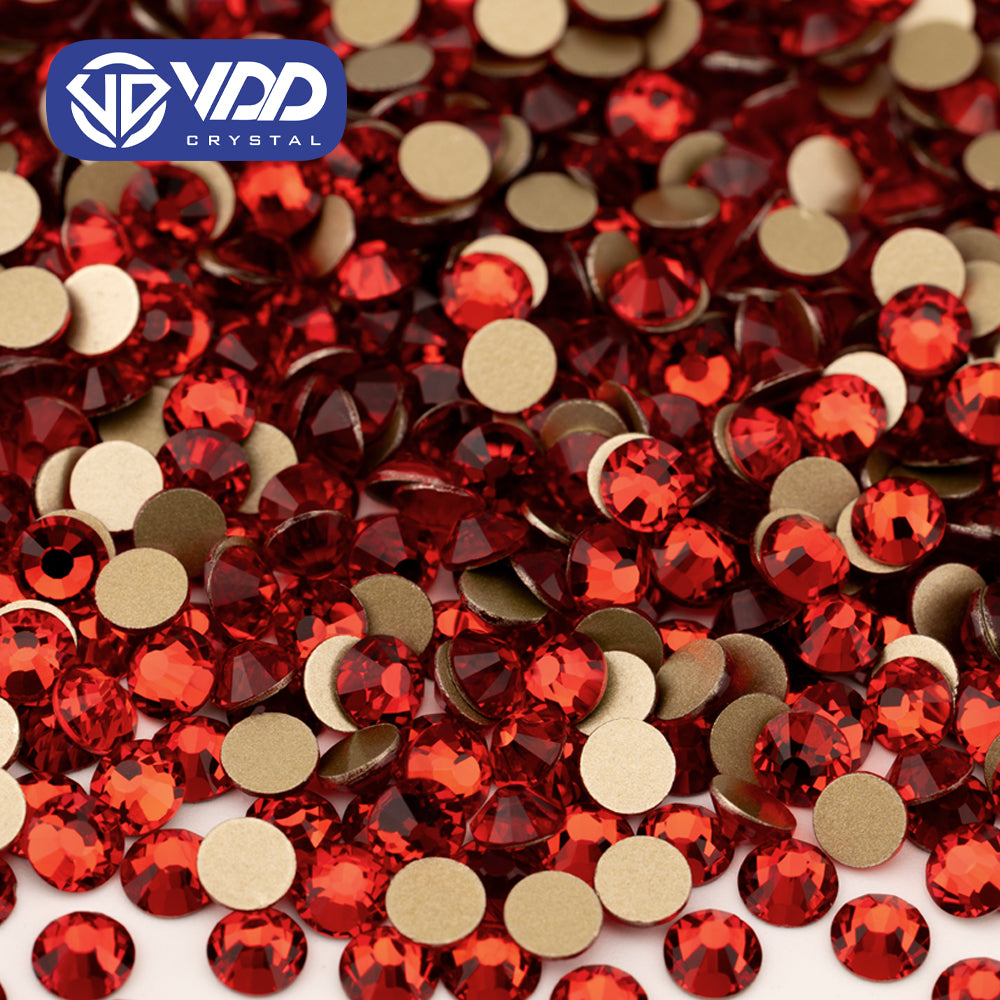 VDD 013 Siam High Quality Glass Rhinestones Crystal Gold Flatback Strass Stones For Nail Art Crafts DIY Decorations