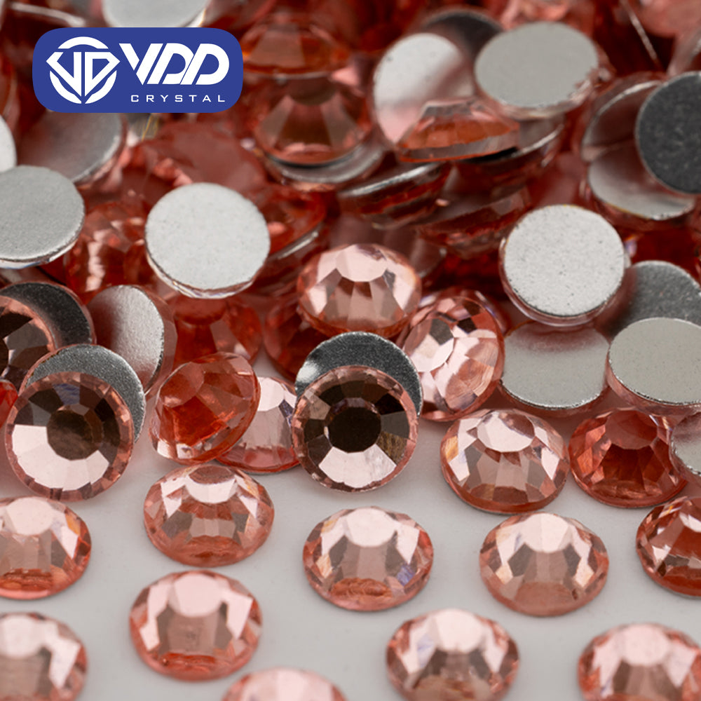VDD 135 Salmon Non-hotfix Rhinestones High Quality Glass Crystal Flatback Strass Stones YZ-135