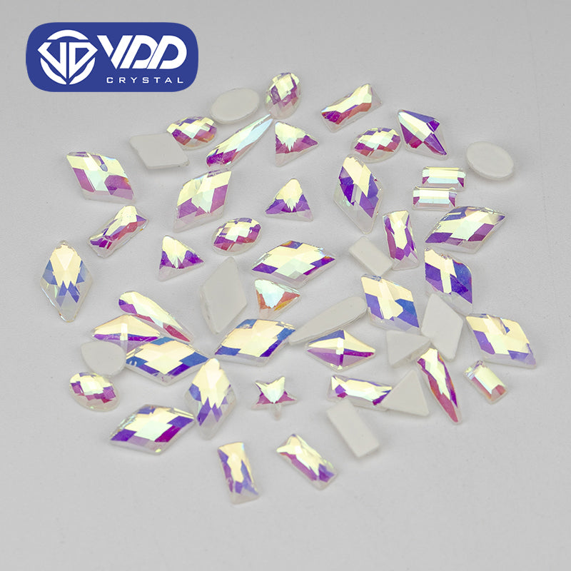 VDD Jelly Crystal Mix Shape Non-hotfix Rhinestones Glass Crystal Flatback Strass Stones Shape