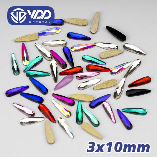VDD Mixed Color Drop 100/500Pcs New Color Mixed Shape Glass Crystal Rhinestones Flatback Strass Glitter Shiny Nail Art DIY Decoration Accessories